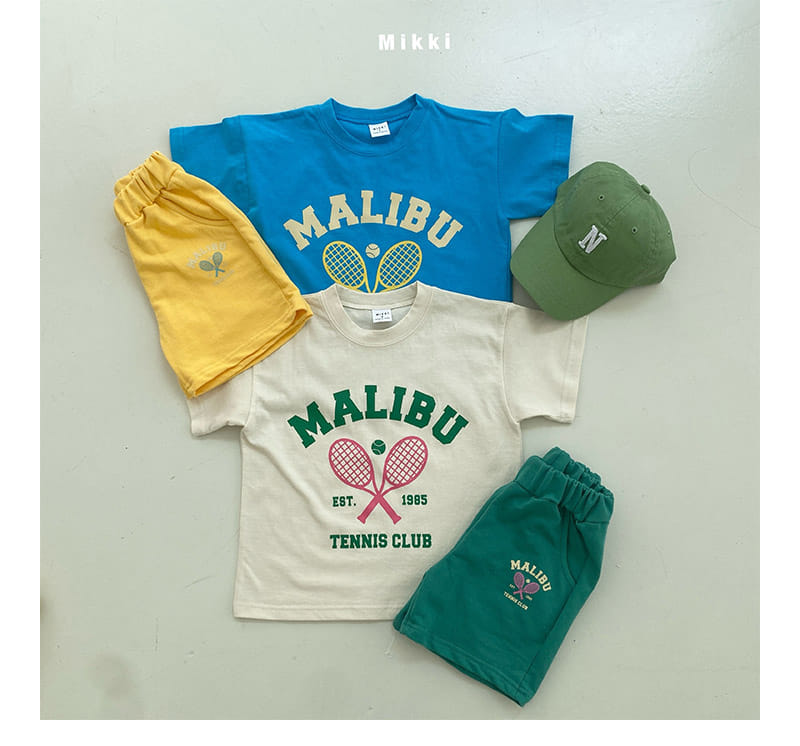 Mikki - Korean Children Fashion - #magicofchildhood - Malibu Racket Short Sleeve Tee With Mom