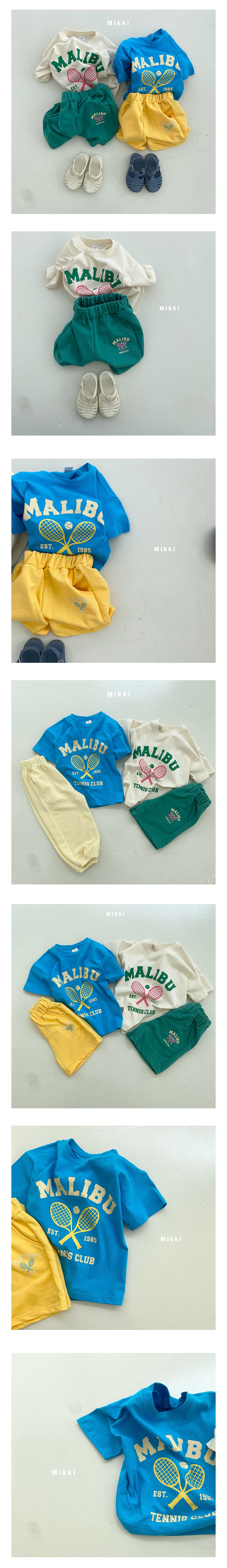 Mikki - Korean Children Fashion - #minifashionista - Malibu Racket Short Sleeve Tee With Mom - 2