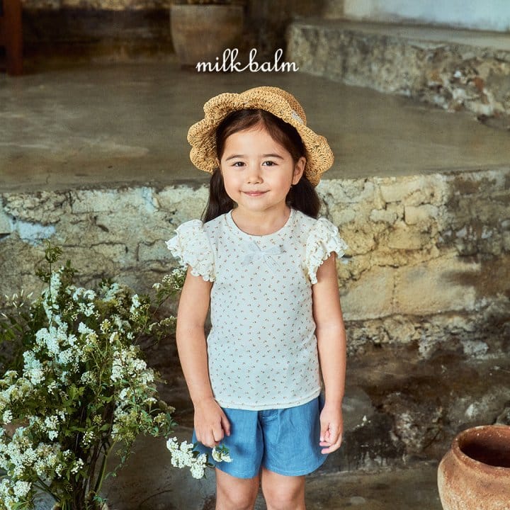 Milk Balm - Korean Children Fashion - #kidsshorts - Anna Frill Tee - 8