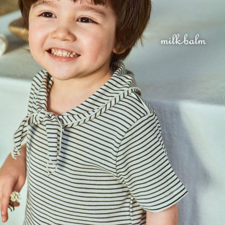 Milk Balm - Korean Children Fashion - #kidsshorts - Milk Marine Tee - 7