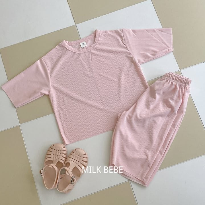 Milk Bebe - Korean Children Fashion - #childofig - Keaton Top Bottom Set - 7