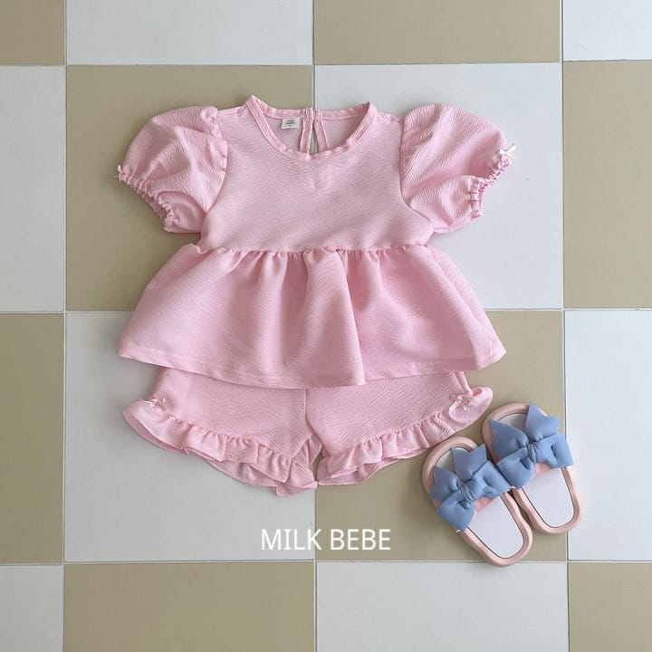 Milk Bebe - Korean Children Fashion - #childrensboutique - Lovely Top Bottom Set - 3