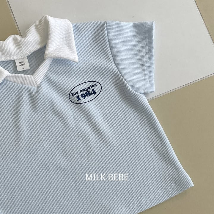 Milk Bebe - Korean Children Fashion - #childrensboutique - Los Collar Tee - 7