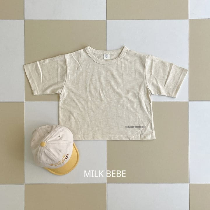 Milk Bebe - Korean Children Fashion - #childofig - Smile Short Sleeve Tee - 4