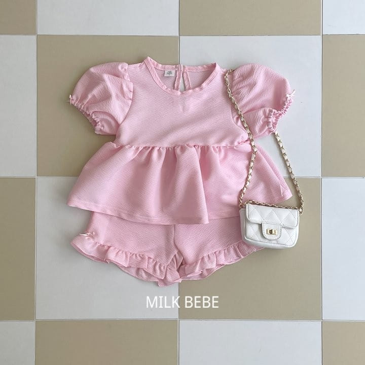 Milk Bebe - Korean Children Fashion - #childrensboutique - Lovely Top Bottom Set - 4