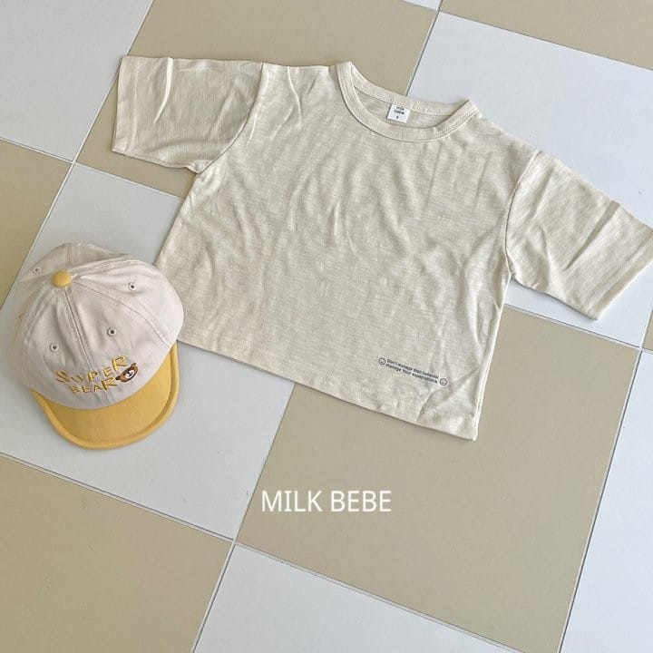 Milk Bebe - Korean Children Fashion - #designkidswear - Smile Short Sleeve Tee - 5