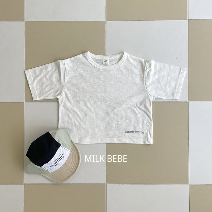 Milk Bebe - Korean Children Fashion - #discoveringself - Smile Short Sleeve Tee - 6