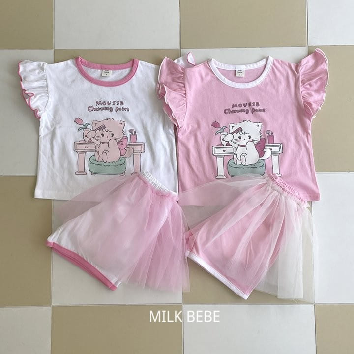 Milk Bebe - Korean Children Fashion - #fashionkids - Chami Top Bottom Set - 10