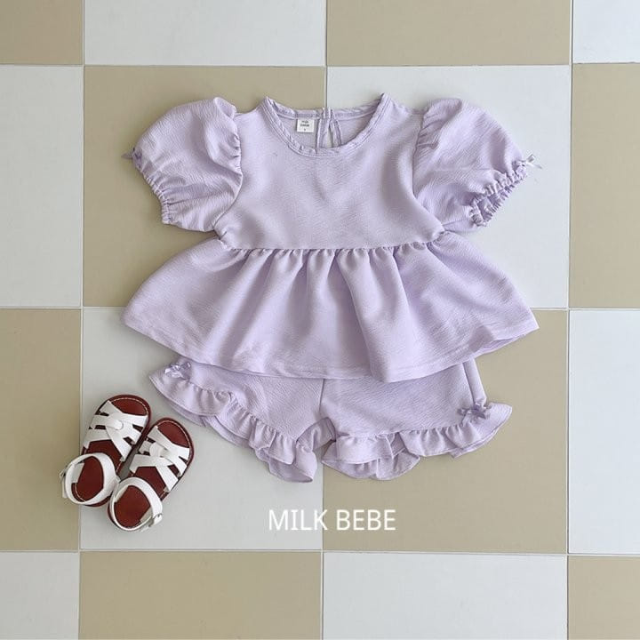 Milk Bebe - Korean Children Fashion - #fashionkids - Lovely Top Bottom Set - 6