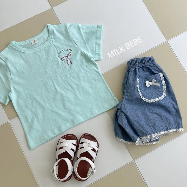 Milk Bebe - Korean Children Fashion - #fashionkids - Melissa Denim Pants - 3