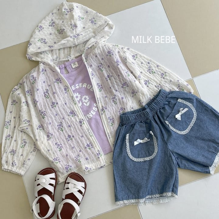 Milk Bebe - Korean Children Fashion - #fashionkids - Melissa Denim Pants - 4