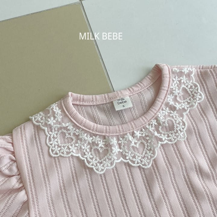 Milk Bebe - Korean Children Fashion - #kidsshorts - Juliet Tee - 5