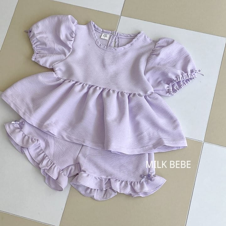 Milk Bebe - Korean Children Fashion - #kidsstore - Lovely Top Bottom Set - 8