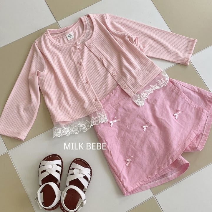 Milk Bebe - Korean Children Fashion - #littlefashionista - Kate Wrap Skirt Pants - 2