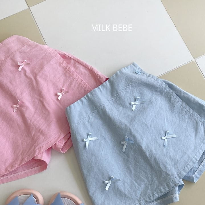 Milk Bebe - Korean Children Fashion - #magicofchildhood - Kate Wrap Skirt Pants - 4