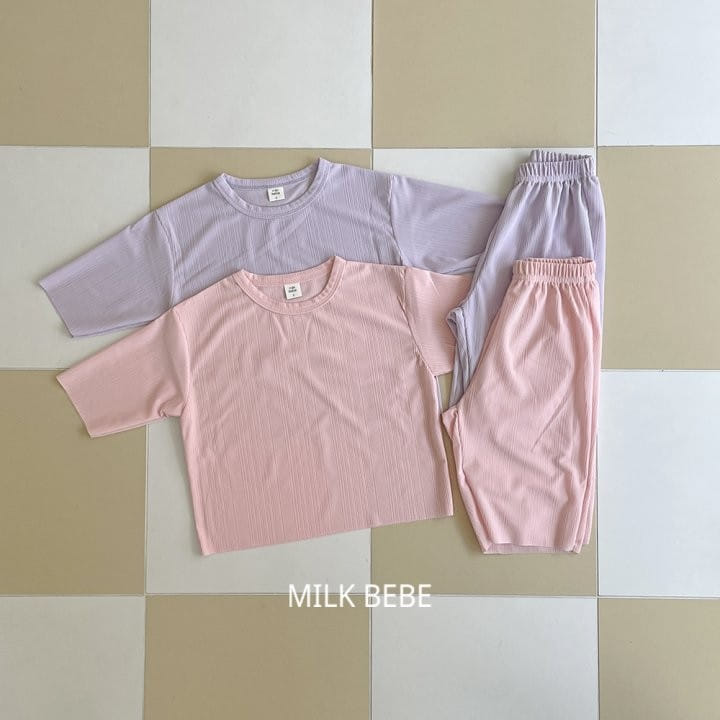 Milk Bebe - Korean Children Fashion - #prettylittlegirls - Keaton Top Bottom Set - 3