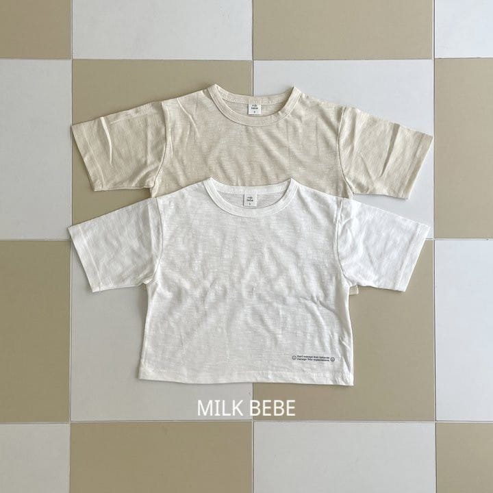 Milk Bebe - Korean Children Fashion - #prettylittlegirls - Smile Short Sleeve Tee