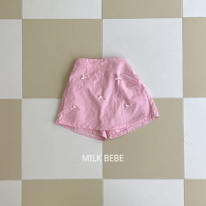 Milk Bebe - Korean Children Fashion - #stylishchildhood - Kate Wrap Skirt Pants - 8