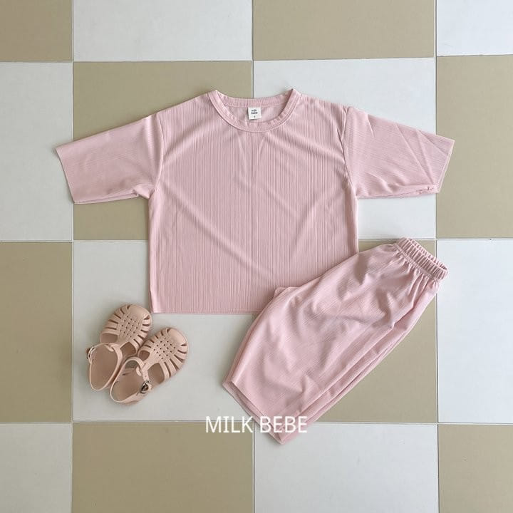 Milk Bebe - Korean Children Fashion - #stylishchildhood - Keaton Top Bottom Set - 6