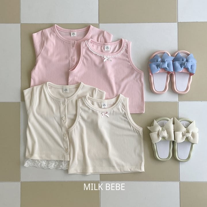 Milk Bebe - Korean Children Fashion - #toddlerclothing - Milky Cardigan Set