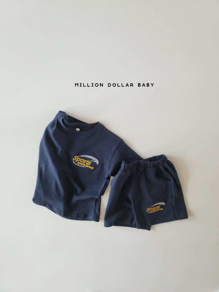 Million Dollar Baby - Korean Children Fashion - #kidsshorts - Sports Top Bottom Set - 7