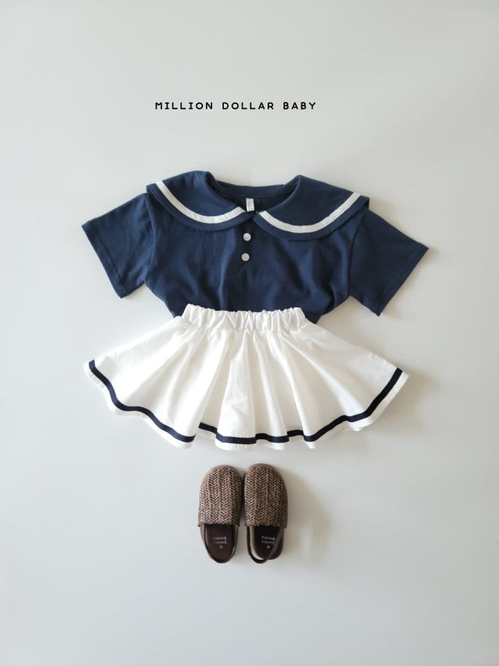 Million Dollar Baby - Korean Children Fashion - #kidsshorts - Sailor Tee - 2