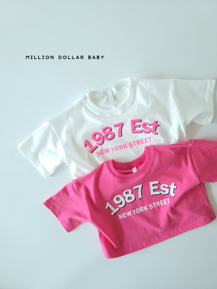 Million Dollar Baby - Korean Children Fashion - #kidsshorts - 1987 Crop Tee - 8