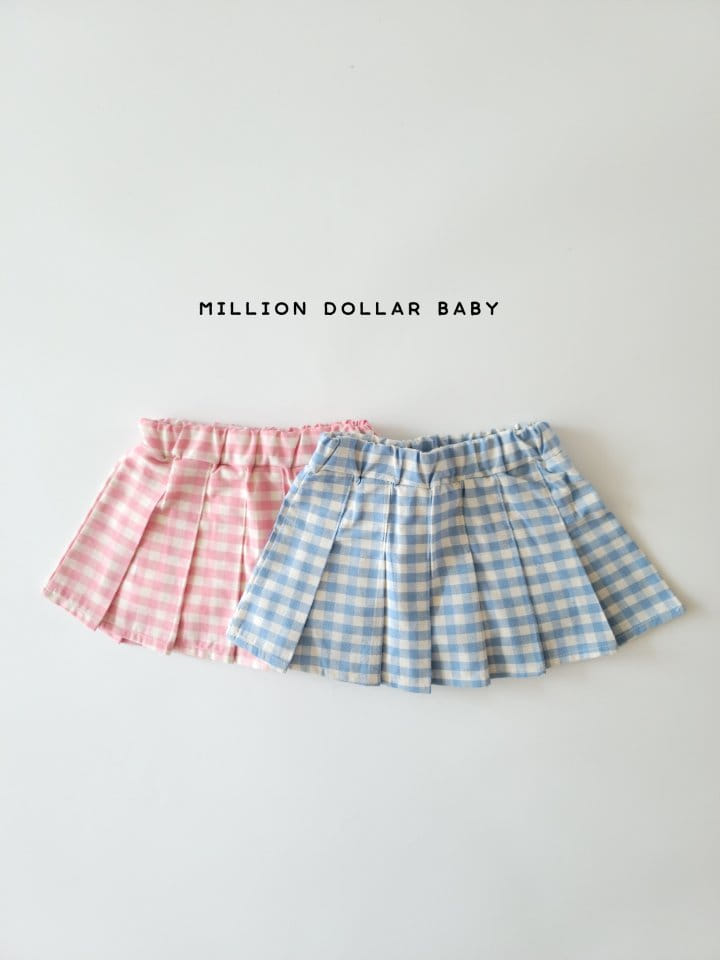 Million Dollar Baby - Korean Children Fashion - #kidsstore - Check Skirt - 9