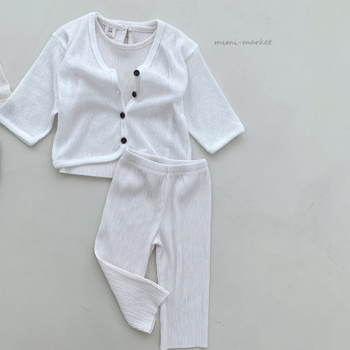 Mimi Market - Korean Baby Fashion - #onlinebabyshop - Navi Wrinkle Top Bottom Set - 11