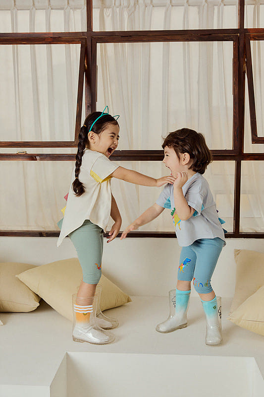 Mimico - Korean Children Fashion - #childofig - Water Dino Tee - 5