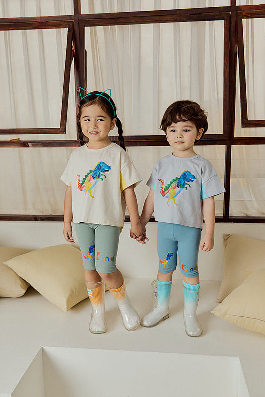 Mimico - Korean Children Fashion - #discoveringself - Water Dino Tee - 8