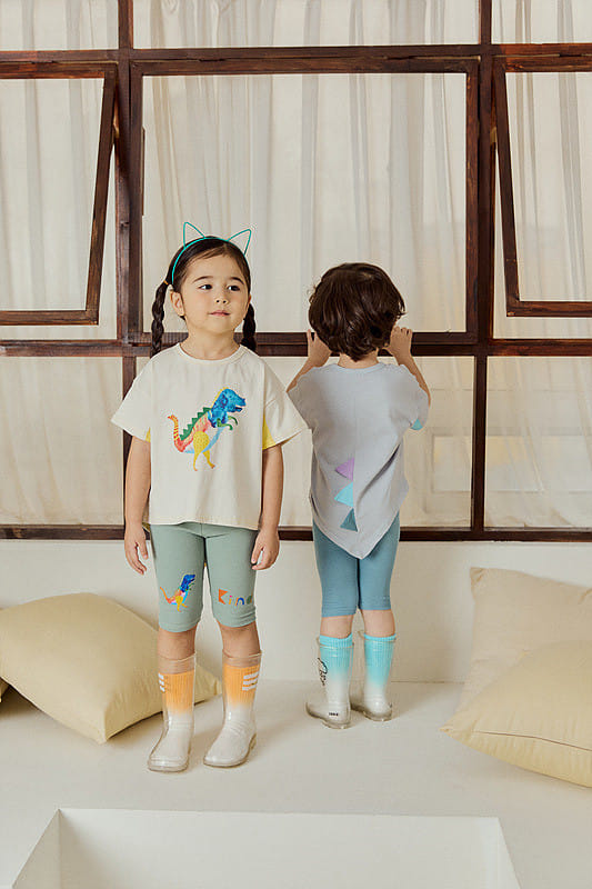 Mimico - Korean Children Fashion - #fashionkids - Water Dino Tee - 9