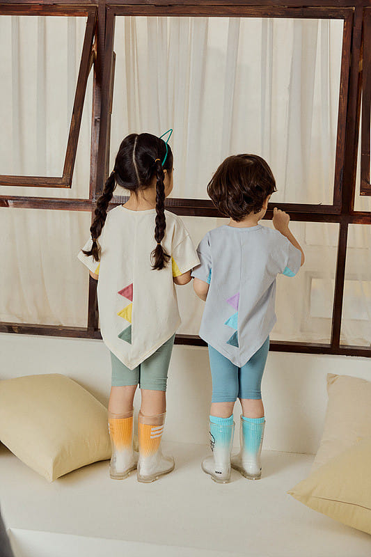 Mimico - Korean Children Fashion - #kidsshorts - Water Dino Tee - 10