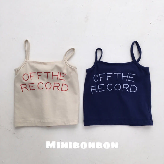 Mini Bongbong - Korean Children Fashion - #littlefashionista - Record Sleeveless Tee