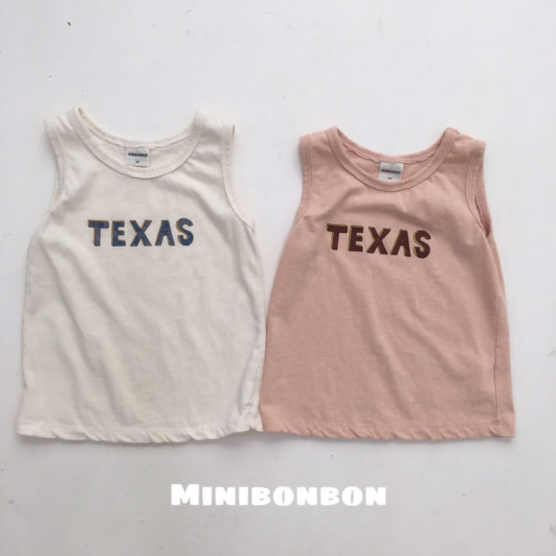 Mini Bongbong - Korean Children Fashion - #toddlerclothing - Texas Sleeveless Tee - 2