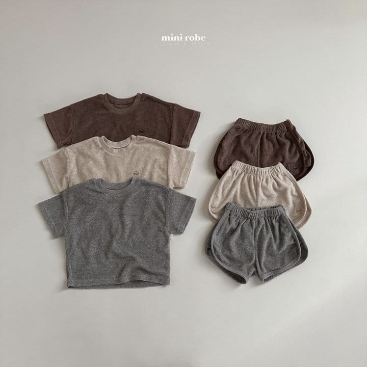 Mini Robe - Korean Baby Fashion - #babyootd - Terry Short Sleeve Tee - 10