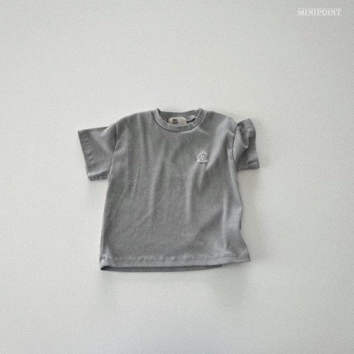 Minipoint - Korean Children Fashion - #todddlerfashion - Rib Basic Tee - 2