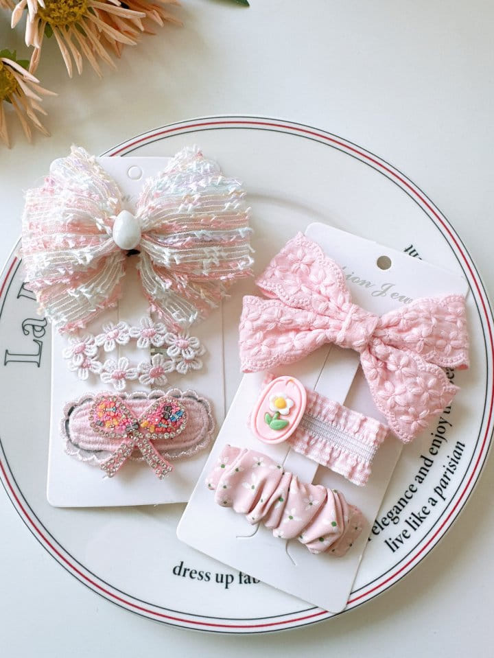 Mins - Korean Children Fashion - #kidzfashiontrend - Isabel Lace Hair Pin Set - 4