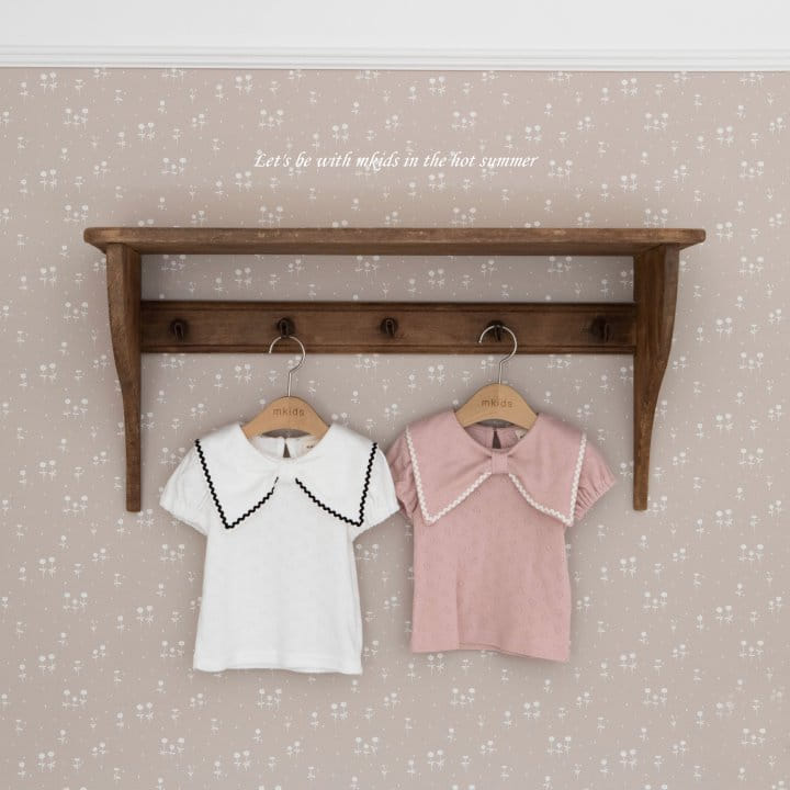 Mkids - Korean Baby Fashion - #babyboutique - Lovely Ribbon Tee