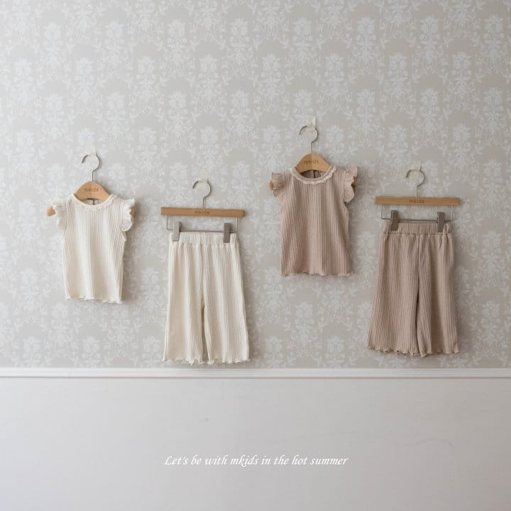 Mkids - Korean Baby Fashion - #babyfever - Happy Frill Top Bottom Set