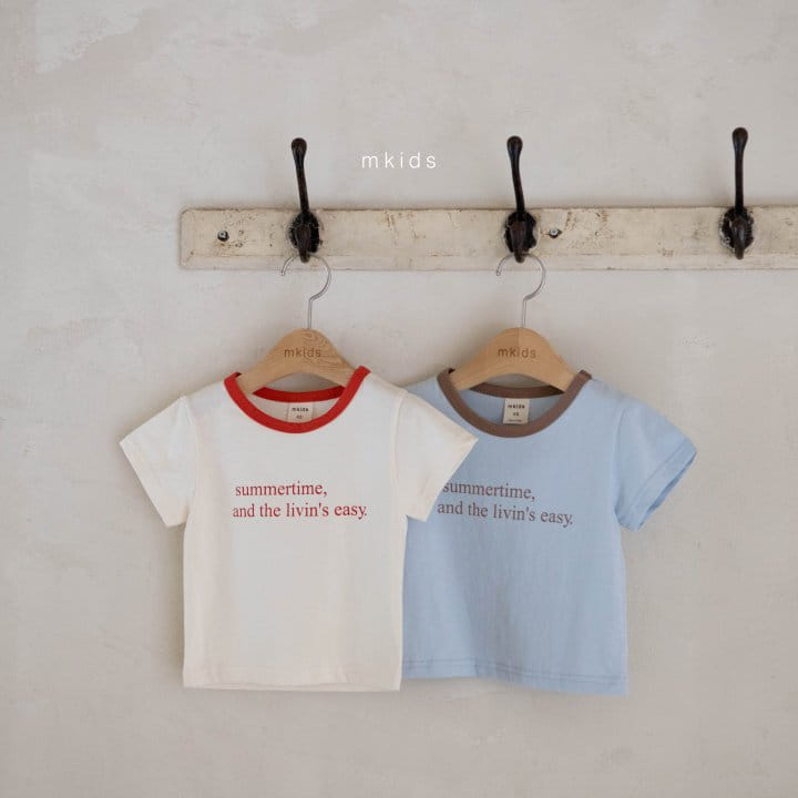 Mkids - Korean Children Fashion - #kidsshorts - Summer Lettering Tee - 9