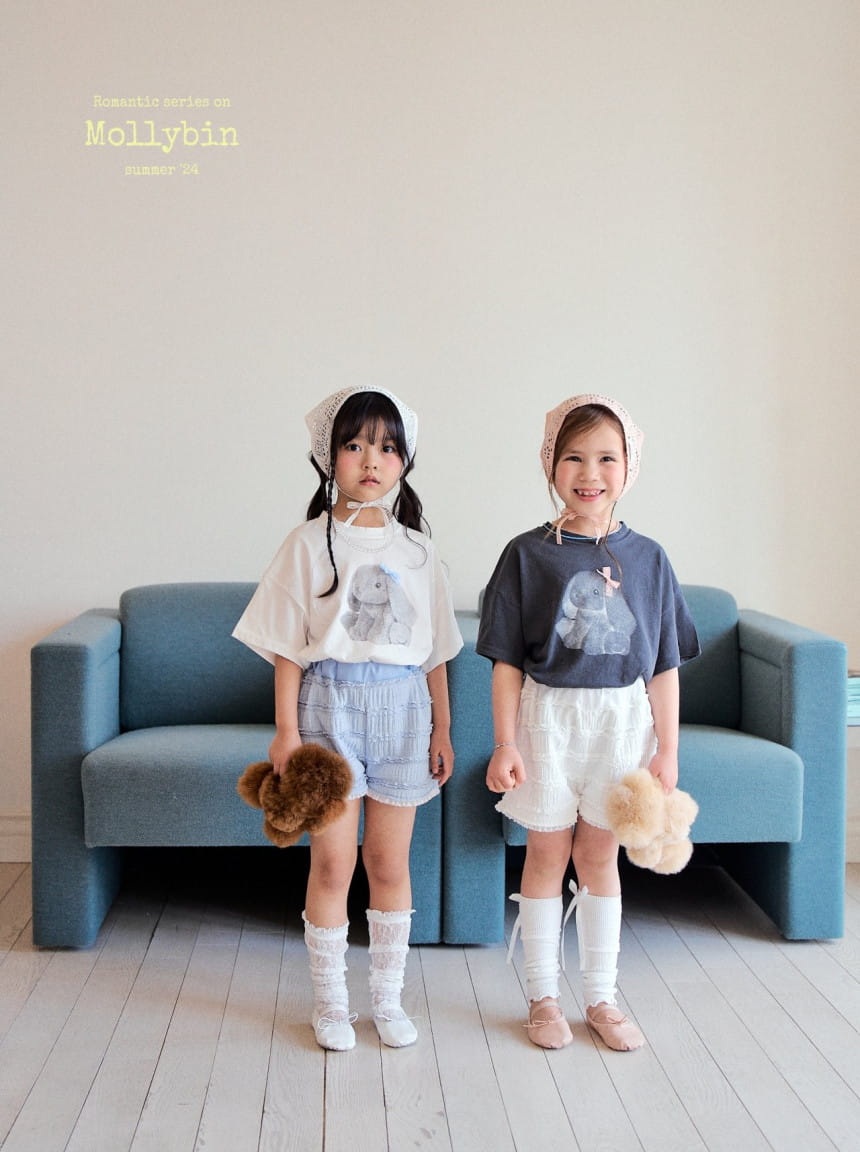 Mollybin - Korean Children Fashion - #childofig - Ribbon Rabbit Tee - 8