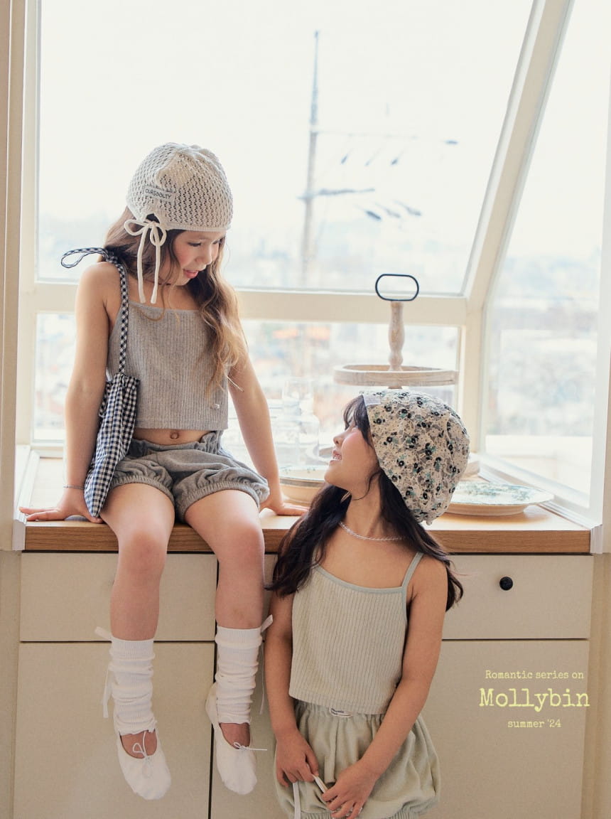 Mollybin - Korean Children Fashion - #magicofchildhood - Wendy Terry Sleeveles Tee - 10