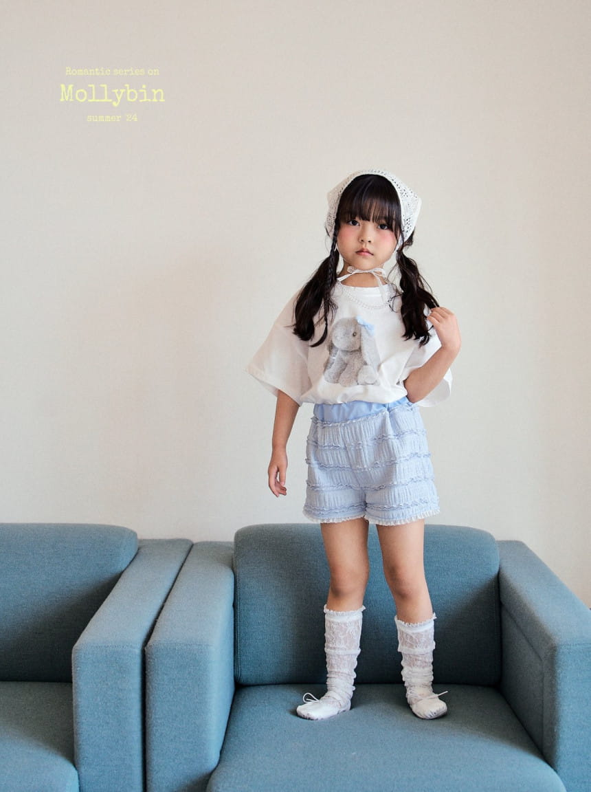 Mollybin - Korean Children Fashion - #minifashionista - Ribbon Rabbit Tee - 6