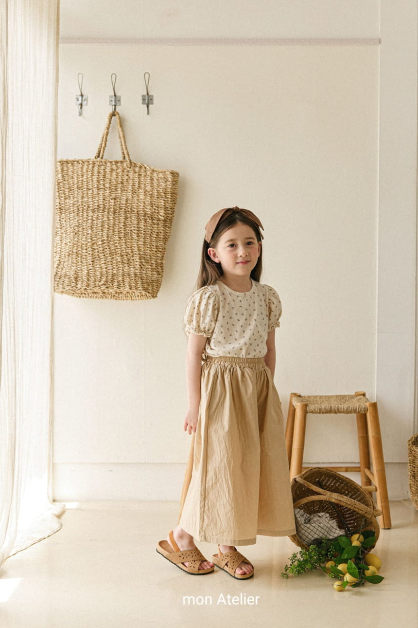 Mon Atelier - Korean Children Fashion - #Kfashion4kids - Flower Puff Tee - 6