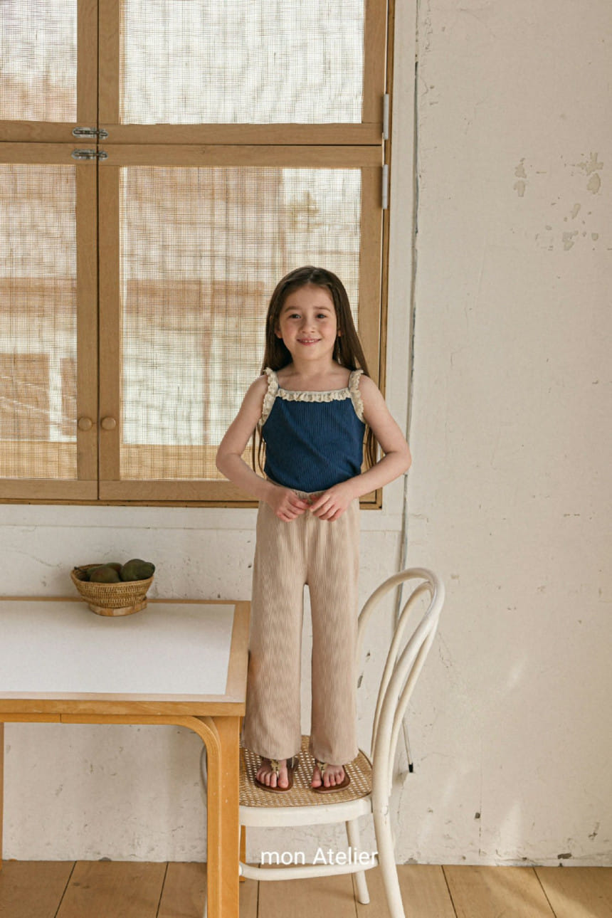 Mon Atelier - Korean Children Fashion - #kidzfashiontrend - Joy Lace Cami - 4