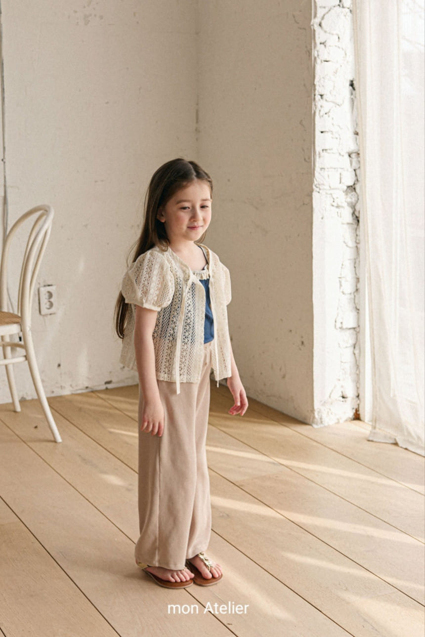 Mon Atelier - Korean Children Fashion - #childofig - Lace Ribbon Cardigan - 10