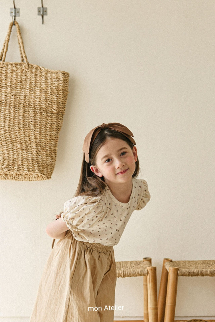 Mon Atelier - Korean Children Fashion - #childofig - Flower Puff Tee - 11