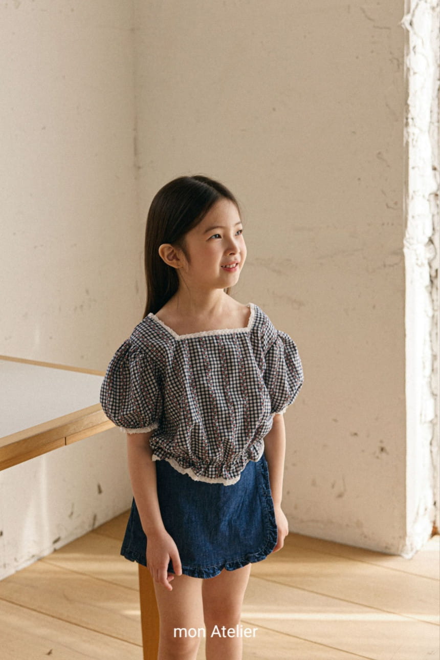 Mon Atelier - Korean Children Fashion - #childrensboutique - Square Lace Blouse - 10