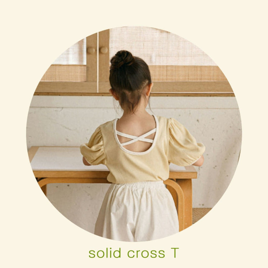 Mon Atelier - Korean Children Fashion - #childrensboutique - Solid Cross Tee - 2